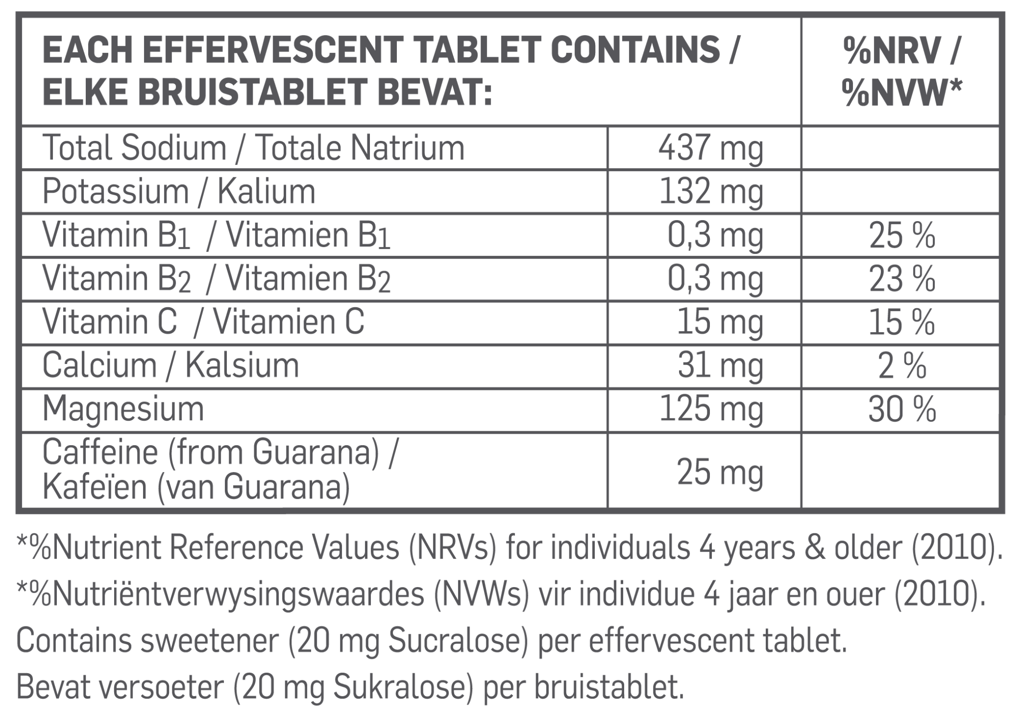 Electrolyte Plus Fizzy's Blackcurrant Nutri-table - 30s