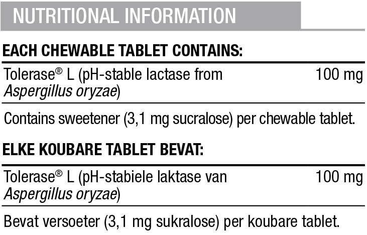 39376 BPS Lactorase | Biogen SA | Lactorase Chews - 30's