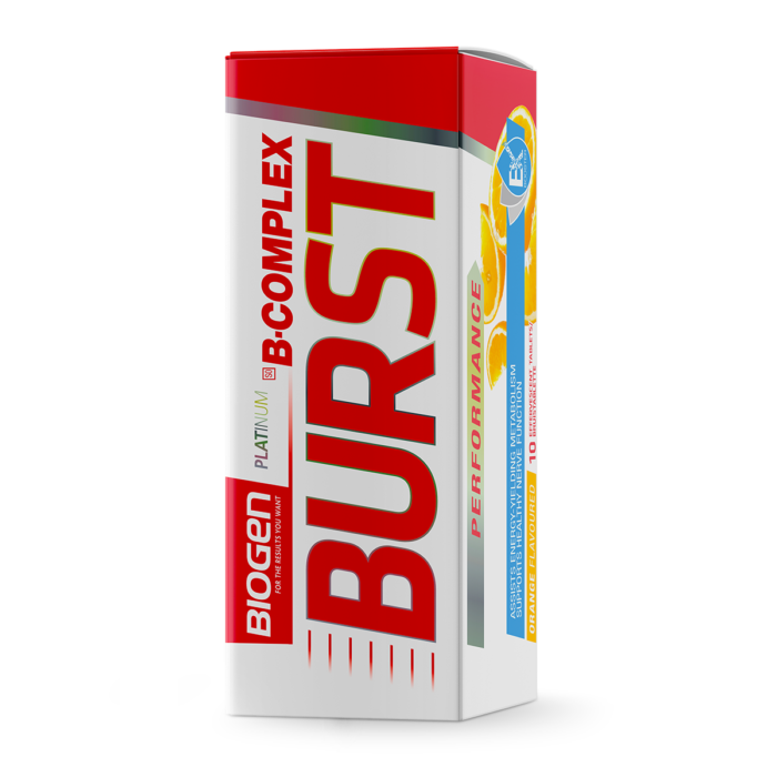 6009544934783 | Biogen SA | B-Burst Fizzy Caffeine Free Orange- 10 Tabs