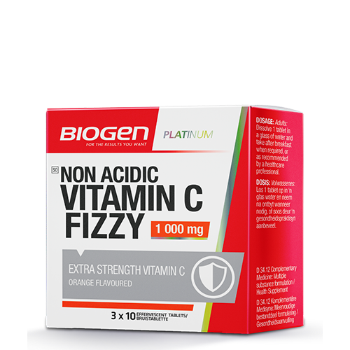 6009544936428 1 | Biogen SA | Vitamin C Fizzy Non Acidic Orange - 30s