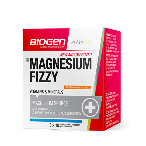6009544939993 | Biogen SA | Magnesium Fizzy Fruit Punch - 30's