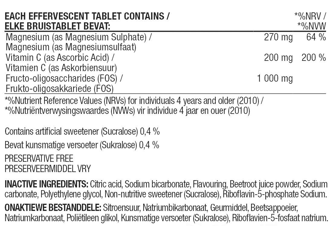 | Biogen SA | Magnesium Fizzy Fruit Punch - 30's