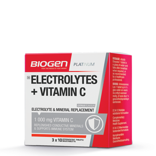 Electrolytes | Biogen SA | Electrolytes & Vitamin C Fizzy - 30 Tabs