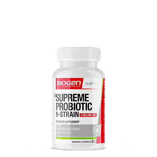Supreme Probiotic 9 Strain 30 Caps | Biogen SA | Supreme Probiotic 9-Strain - 30 Caps
