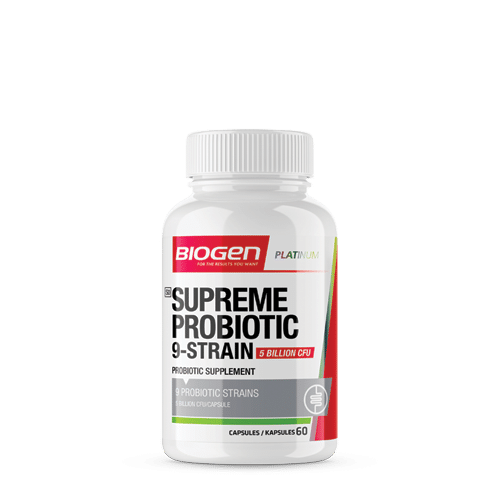 Supreme Probiotic 9 Strain 60 Caps | Biogen SA | Supreme Probiotic 9-Strain - 60 Caps