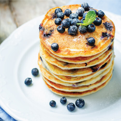 Blueberry Protein Pancakes Feature