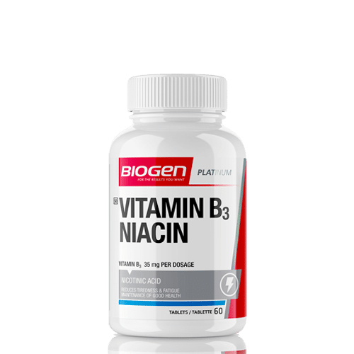 vitamin b3 niacin 60 | Biogen SA | Vitamin B3 Niacin - 60 Tabs