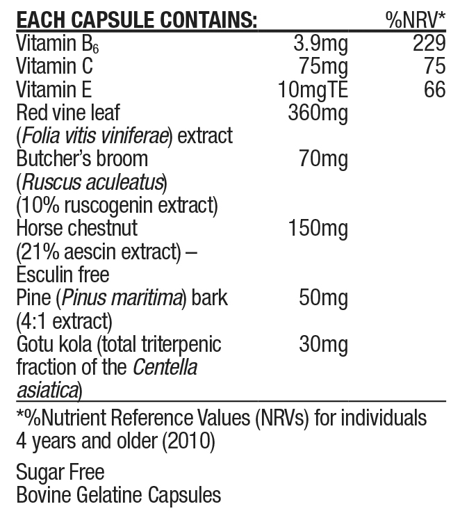 Circu-Vine Red Leaf Extract Nutritable