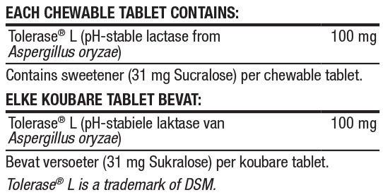 Lactorase Chews Nutritable, 30 Tabs