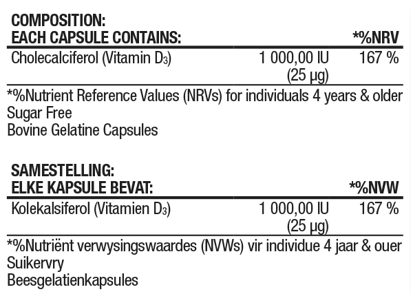 Vitamin D3 with Coconut Oil Nutritable