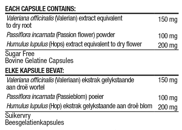Sure Sleep Nutritable