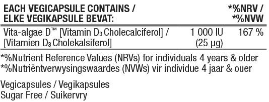 Vegan Vitamin D3 1000IU Nutritable