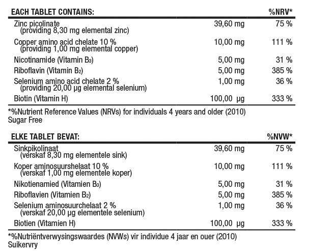 Zinc Complex Plus Nutritable