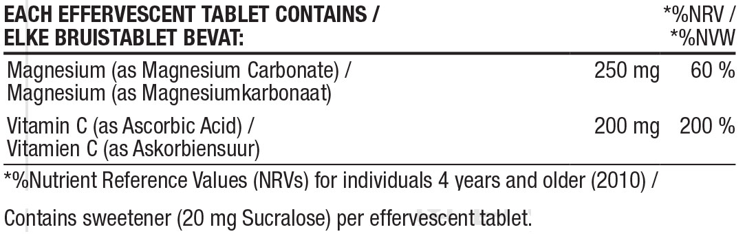 Magnesium Fizzy Fruit Punch Nutritable