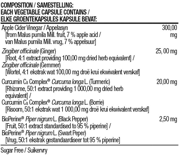 Apple Cider Vinegar Complex Nutritable