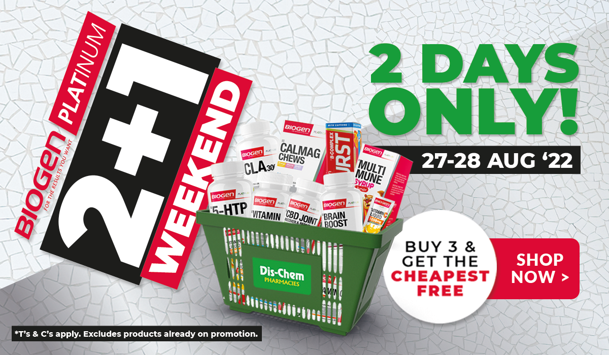 Dis-Chem Platinum 2+1 Weekend Bonus Buys Article
